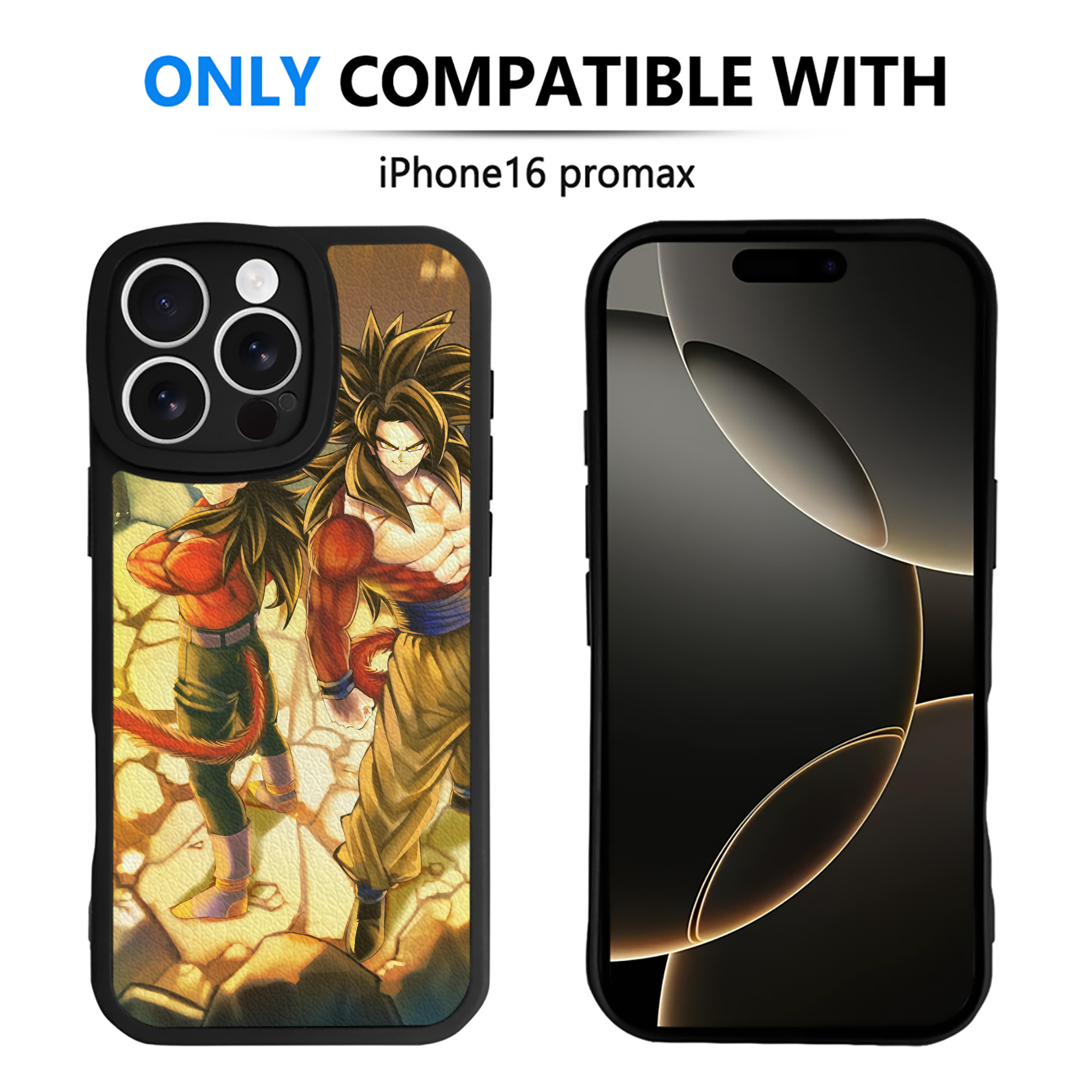 （画像用） ドラゴンボール DRAGON BALL 【iPhone 16シリーズ対応】シリコンスマホケース（レザー調） 材質：シリコン